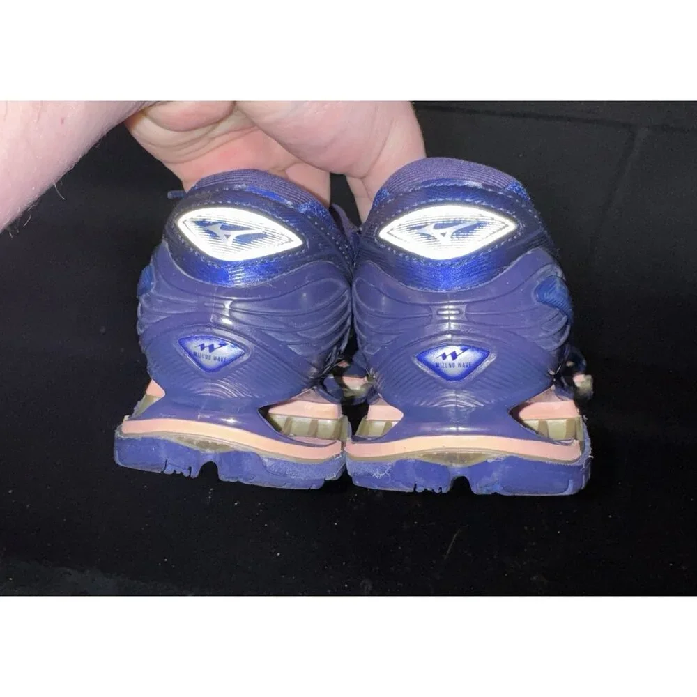 Mizuno Wave Prophecy 8 Womens Athletic Running Shoes Size 7 Navy Blue Pink